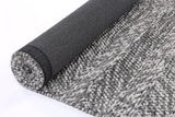 NNEDSZ Ringlets Charcoal Wool Blend Rug 160x230