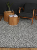 NNEDSZ Loopy Charcoal Wool Blend Rug 200x290
