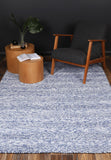 NNEDSZ Ringlets Blue Wool Blend Rug 200x290