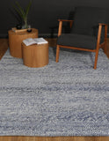 NNEDSZ Loopy Blue Wool Blend Rug 240x330
