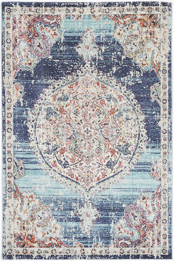 NNEDSZ hollow-medalion-transitional-navy-multi-rug 160x230