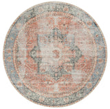 NNEDSZ vintage-crown-cezanne-terracotta-sky-distressed-vintage-round-rug 180X180