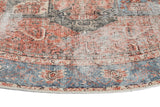 NNEDSZ vintage-crown-cezanne-terracotta-sky-distressed-vintage-round-rug 180X180