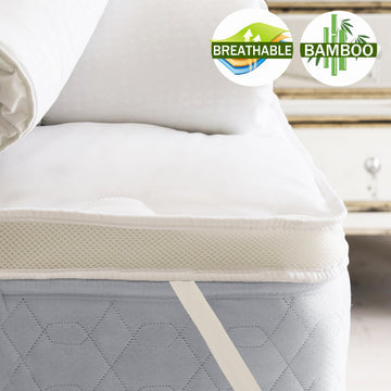 NNEDSZ airmax bamboo mattress topper 1000gsm king single