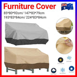 Outdoor Waterproof Patio Chair Cover Lounge Deep Seat Cover Furniture Sofa Cover Grey Black - 193*83*84CM