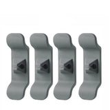Cord Organizer Wrap Holder 4pcs Kitchen Appliance Cable Winder Adhesive Clip - 4PCS Black