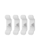 Cord Organizer Wrap Holder 4pcs Kitchen Appliance Cable Winder Adhesive Clip - 2PCS White+2PCS Black