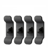 Cord Organizer Wrap Holder 4pcs Kitchen Appliance Cable Winder Adhesive Clip - 2PCS White+2PCS Black