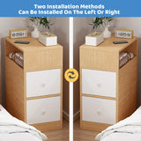Small Multi Functional Storage Cabinet 2 Drawers 1 Open Space Sturdy Durable