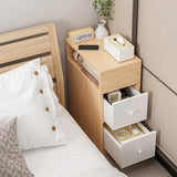 Small Multi Functional Storage Cabinet 2 Drawers 1 Open Space Sturdy Durable