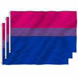 NNEDSZ Bisexual Large Flag 150X90Cm Bi Sexual Pride Lgbt Lesbian Gay Rainbow Mardi Gras