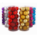 NNEDSZ 24Pcs/Pack Christmas Tree Xmas Balls Decorations Baubles Party Wedding Ornament - Fruit Green