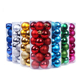 NNEDSZ 24Pcs/Pack Christmas Tree Xmas Balls Decorations Baubles Party Wedding Ornament - Fruit Green