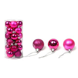 NNEDSZ 24Pcs/Pack Christmas Tree Xmas Balls Decorations Baubles Party Wedding Ornament - Gold