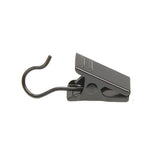 50PCS Stainless Steel Curtain Clip Hooks Strong Load-bearing Shower Accessories - Silver White