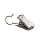 50PCS Stainless Steel Curtain Clip Hooks Strong Load-bearing Shower Accessories - Silver White