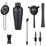 8PCS/700ML Stainless Steel Cocktail Shaker Bartender Tools Set Bar Supplies