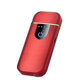 Arc Rechargeable Windproof Flameless Electronic Metal Lighter Usb Lighters Au - Blue