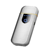 Arc Rechargeable Windproof Flameless Electronic Metal Lighter Usb Lighters Au - Blue