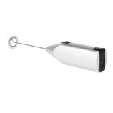 Electric Kitchen Mini Foamer Milk Frother Egg Beater Stirrer Whisk Mixer Tool - Silver