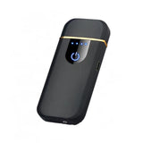 Arc Rechargeable Windproof Flameless Electronic Metal Lighter Usb Lighters Au - Silver