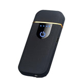 Arc Rechargeable Windproof Flameless Electronic Metal Lighter Usb Lighters Au - Yellow