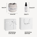 Crystal Stone Oil Diffuser Passive Aromatherapy Set White Natural Bedroom Decor - Blue Bellflower