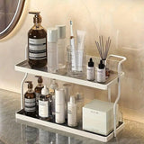 2 Tier Shelf Kitchen Storage Rack Organizer for Home and Countertop Organization