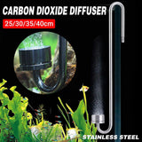 Stainless Steel Aquarium CO2 Diffuser Carbon Dioxide Atomizer Grass Tank Bubbler - 30cm