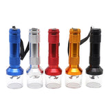 Electric Portable Pocket Metal Herb Weed Tobacco Grinder Spice Crusher Gift Au - Silver