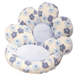 Cute Soft Seat Cushion Flower Shaped Lazy Sofa Pad for Office Chairs and Home Use - Red