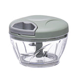 500ml Manual Meat Mincer Garlic Chopper Rotate Garlic Press Crusher Vegetable - Blue