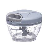 500ml Manual Meat Mincer Garlic Chopper Rotate Garlic Press Crusher Vegetable - Pink