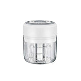 250Ml Usb Rechargeable Mini Food Garlic Grinder Electric Garlic Chopper Cordless - Pink