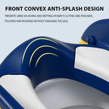 Potty Training Toilet Seat Chair with Ladder Step-Up Stool Foldable Design - Sky Blue