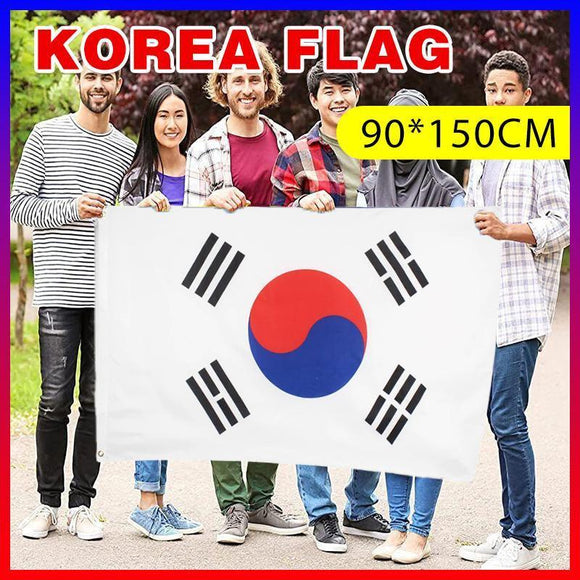 NNEDSZ Large South Korea Flag Heavy Duty Outdoor Korean 90 X 150 CM - 3ft x 5ft