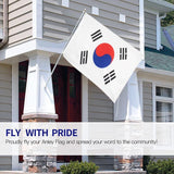 NNEDSZ Large South Korea Flag Heavy Duty Outdoor Korean 90 X 150 CM - 3ft x 5ft