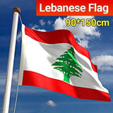 NNEDSZ Large Lebanon Lebanese Flag Heavy Duty Outdoor Lb 90X150Cm - 3X5Ft