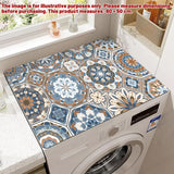 Washing Machine Water Absorbent Mat Quick Dry Dust Proof for Laundry Room Use - Colourful Print