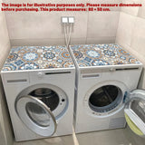 Washing Machine Water Absorbent Mat Quick Dry Dust Proof for Laundry Room Use - Colourful Print