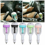 Mini Car Air Humidifier Essential Oil Diffuser Ultrasonic Aroma Mist Purifier - Purple