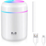 Usb Car Air Purifier Diffuser Aroma Oil Humidifier Mist Led Night Light Home Au - Pink