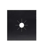 Gas Stove Burner Covers Reusable Hob Protectors Non Stick Liner Pad 4 Pcs - 4 PCS Black