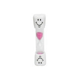 3 Mins Hourglass Sand Timer Kids Gifts Egg Kitchen Smiley Tooth Brushing Clock - Pink