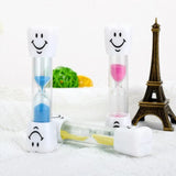 3 Mins Hourglass Sand Timer Kids Gifts Egg Kitchen Smiley Tooth Brushing Clock - Pink