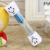 3 Mins Hourglass Sand Timer Kids Gifts Egg Kitchen Smiley Tooth Brushing Clock - Pink