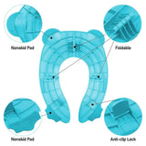 Blue Kids Toilet Seat Washer Portable Baby Training Seat for Easy Potty Training
