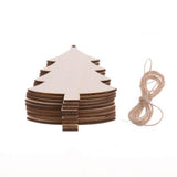 NNEDSZ Wooden Christmas Hanging Ornament for Tree DIY Craft Decoration 10pcs - Angel