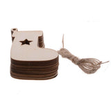 NNEDSZ Wooden Christmas Hanging Ornament for Tree DIY Craft Decoration 10pcs - Angel