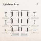 4/5Tier Shoe Rack Organizer Shelf Space Saving Storage Stand For Entryway Home - 5-Tier